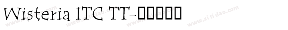 Wisteria ITC TT字体转换
